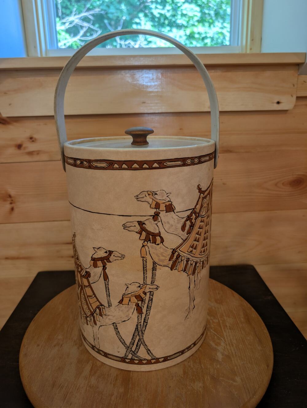 Vintage Georges Briard Camel Caravan Ice Bucket Mid Century Barware